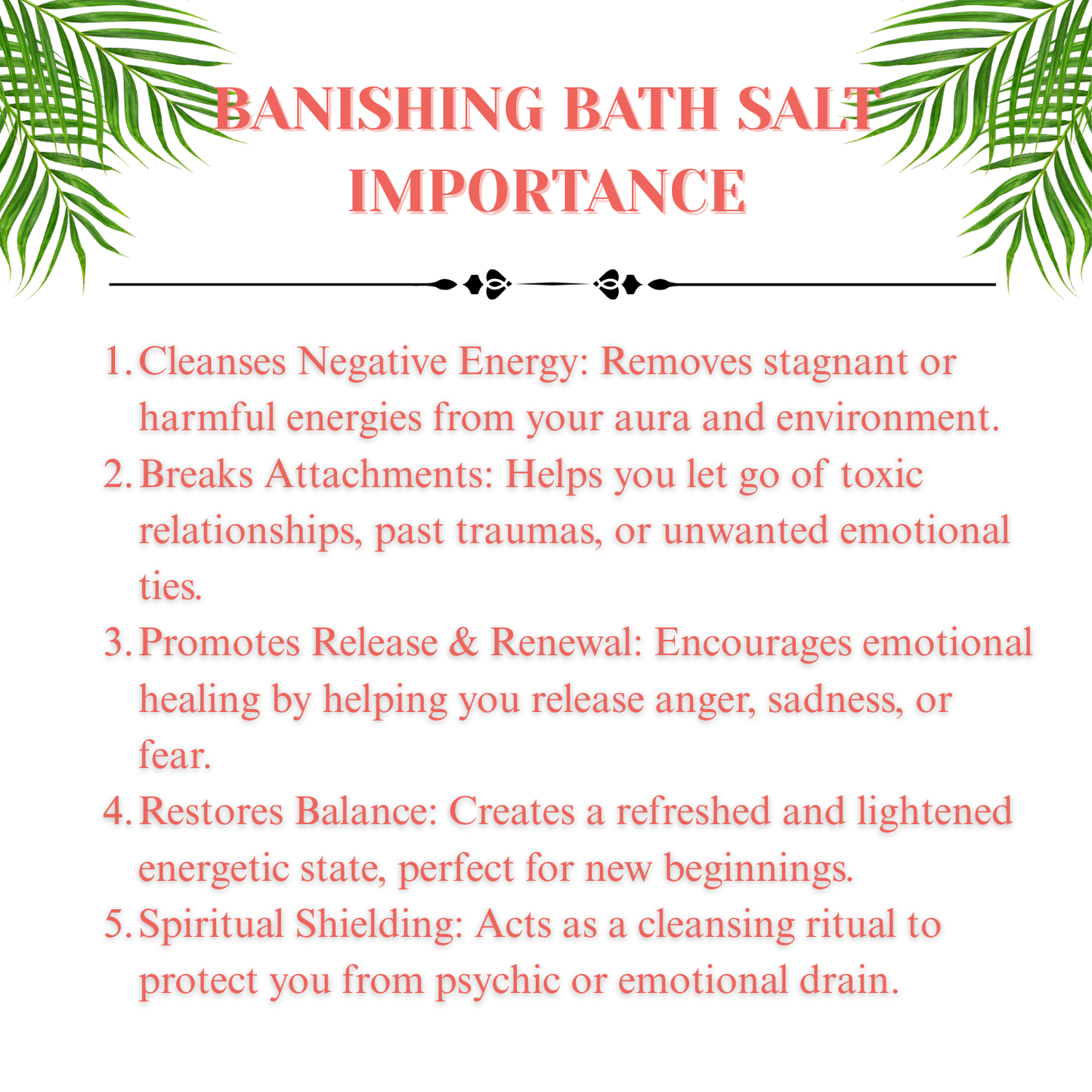 Spiritual Healing Bath Salts -Banishing