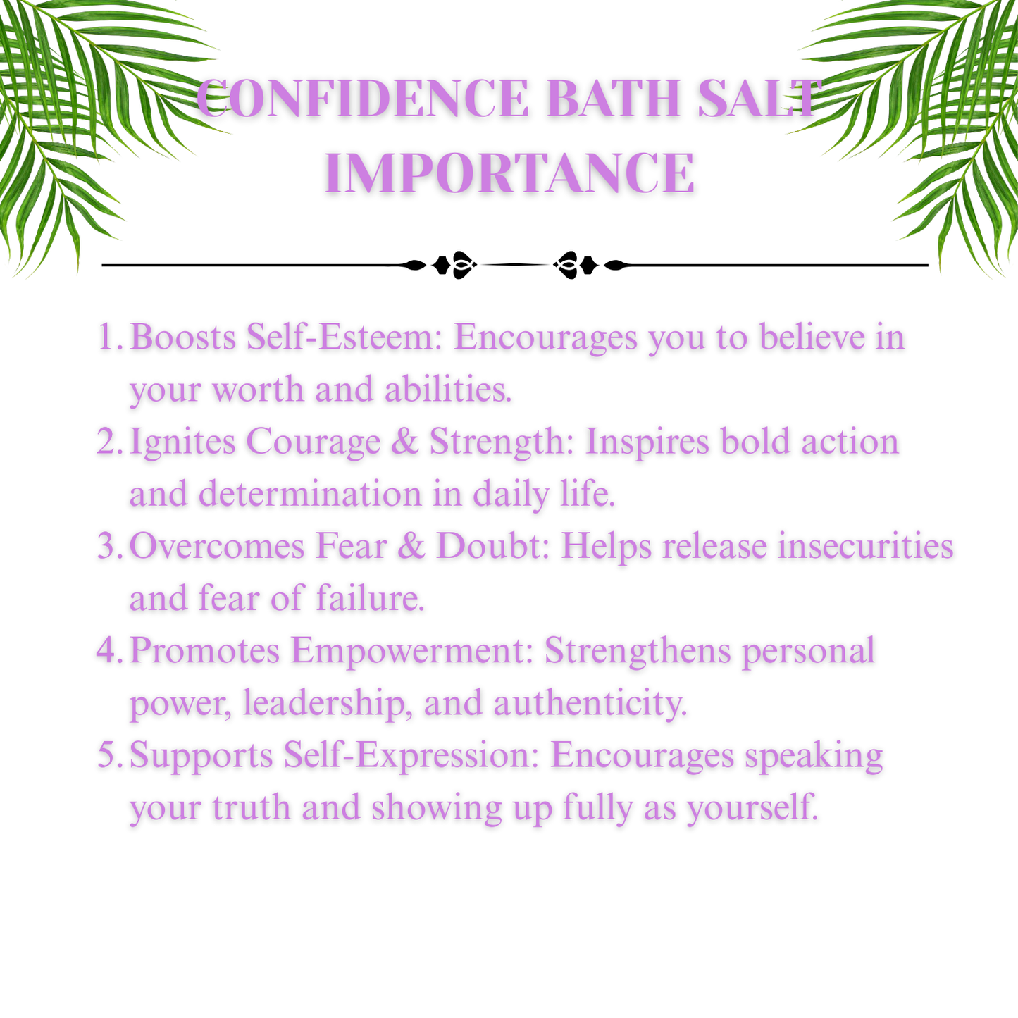 Spiritual Healing Bath Salts - confidence