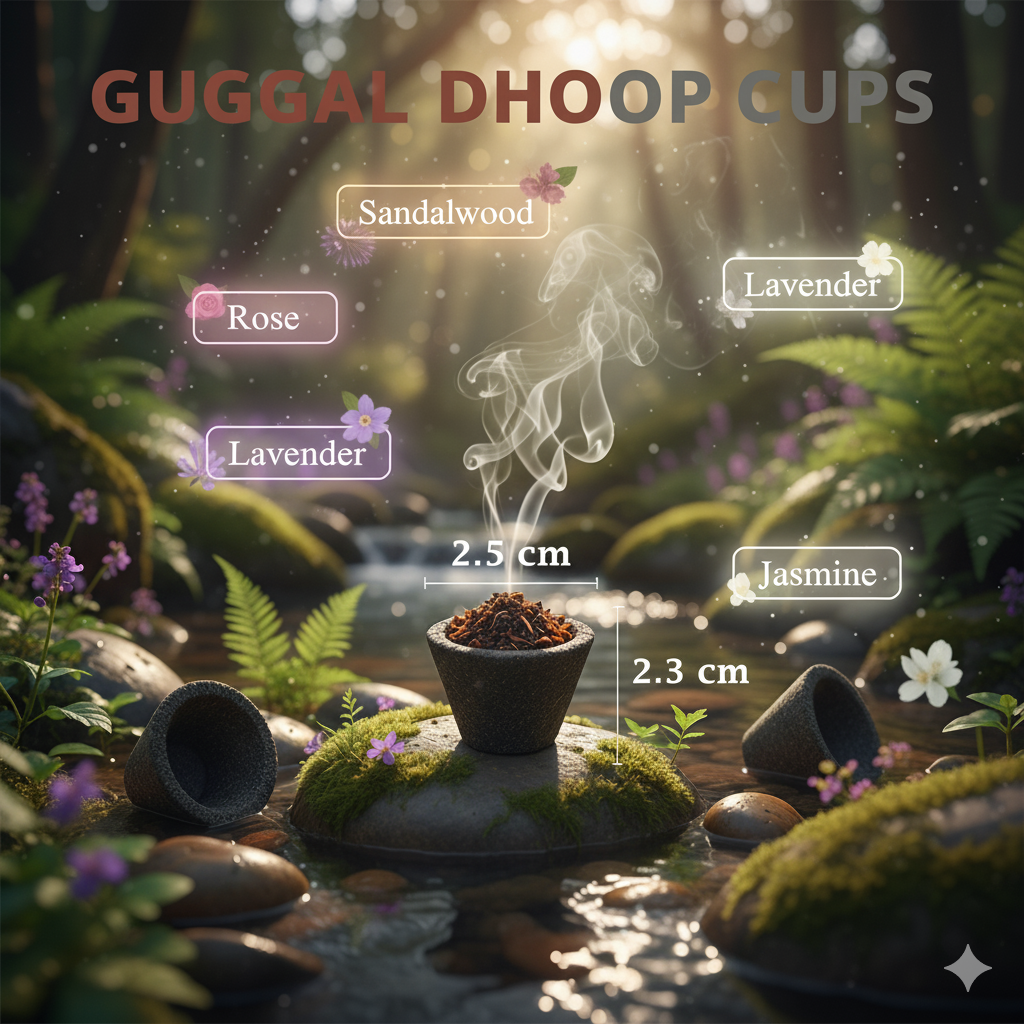 Dhoop cups small mix ( Box of 2)
