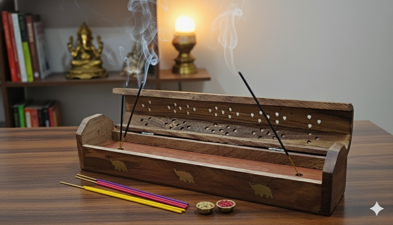 horizontal incense stand