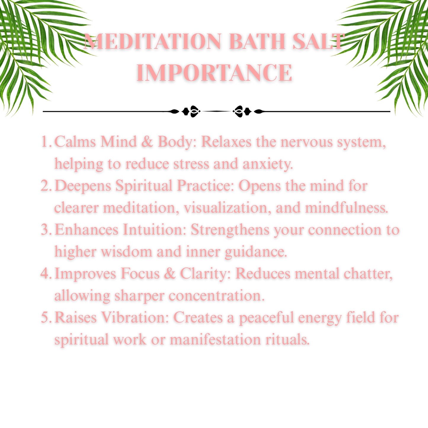 Spiritual Healing Bath Salts - Meditation
