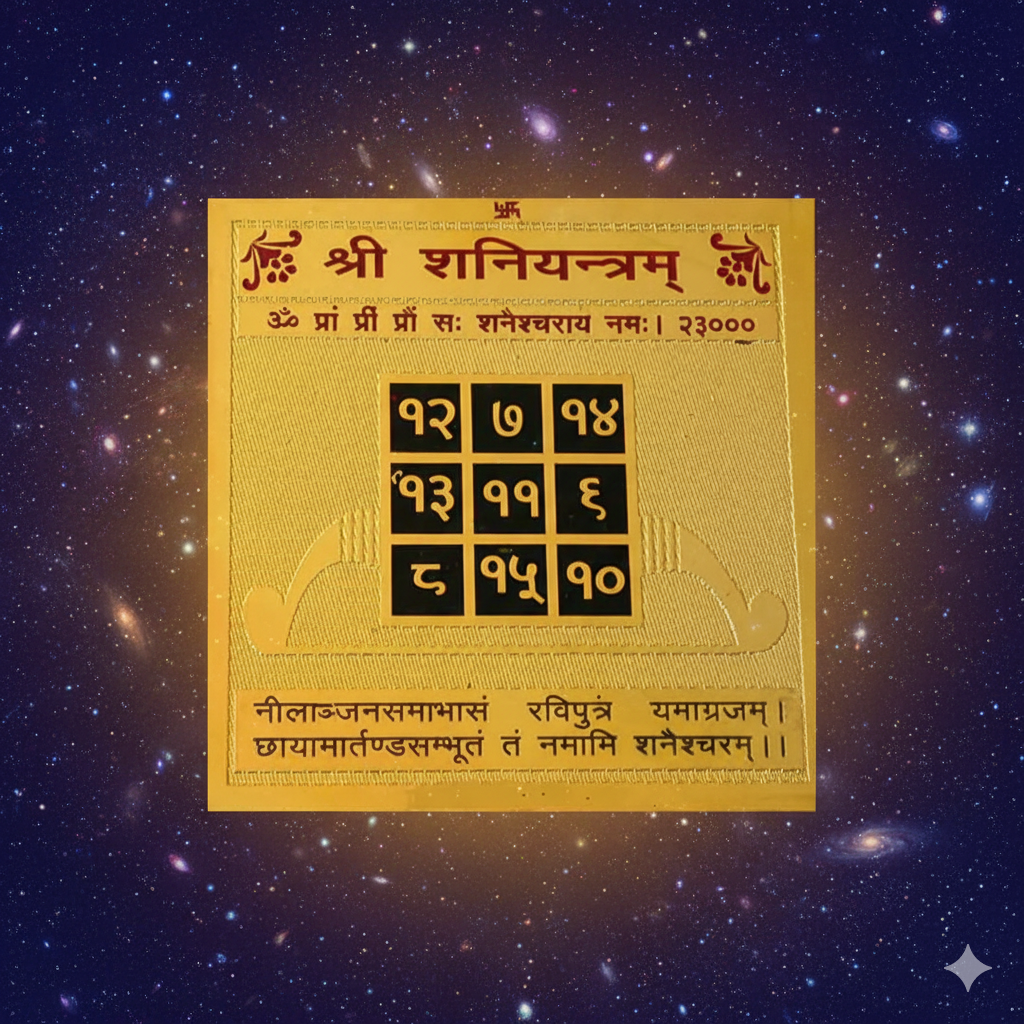 Yantra with stand - Shani Dev Yantra
